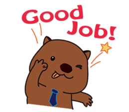 Mr. Wombat's Daily Life-English version sticker #885731
