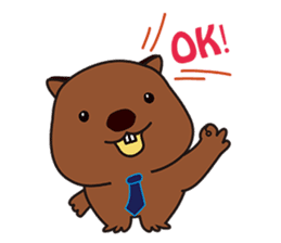 Mr. Wombat's Daily Life-English version sticker #885737