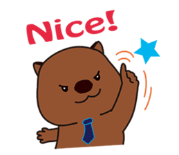 Mr. Wombat's Daily Life-English version sticker #885741