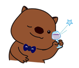 Mr. Wombat's Daily Life-English version sticker #885743