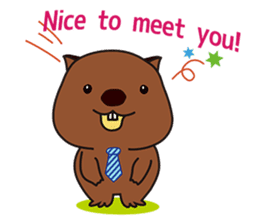 Mr. Wombat's Daily Life-English version sticker #885744