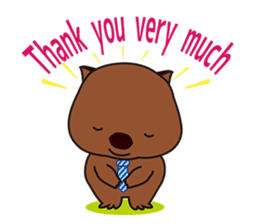 Mr. Wombat's Daily Life-English version sticker #885745