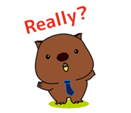 Mr. Wombat's Daily Life-English version sticker #885747