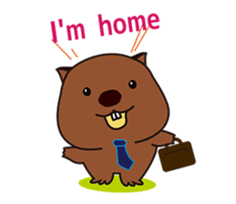 Mr. Wombat's Daily Life-English version sticker #885749