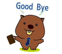 Mr. Wombat's Daily Life-English version sticker #885751