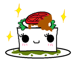 Pretty tofu sticker #885980