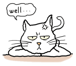 Happy cat English sticker #886121
