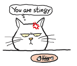 Happy cat English sticker #886135