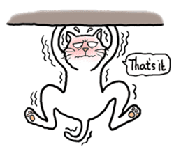 Happy cat English sticker #886138