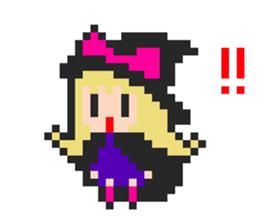 pixel witches sticker #886259