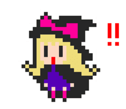 pixel witches sticker #886259