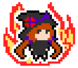 pixel witches sticker #886261