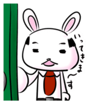 Sticker bald rabbit sticker #886530
