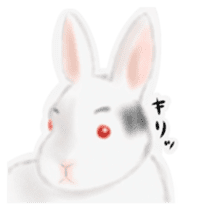 Sticker bald rabbit sticker #886558