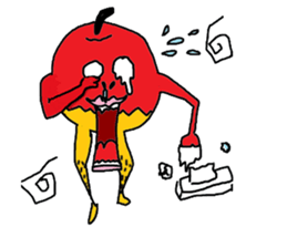 Idol apple and wonderful friends sticker #887602
