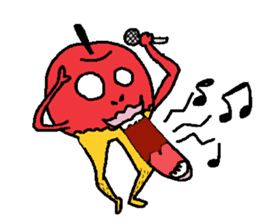 Idol apple and wonderful friends sticker #887618