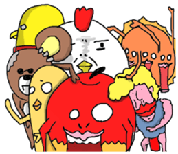 Idol apple and wonderful friends sticker #887638
