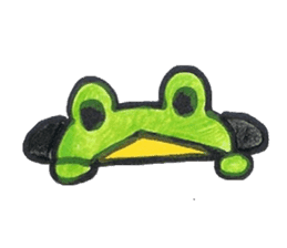 frog place KEROMICHI-AN  tells silently sticker #888920