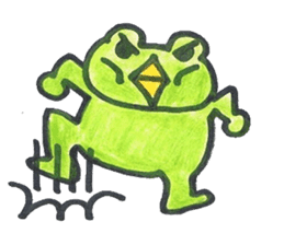 frog place KEROMICHI-AN tells silently sticker #888921