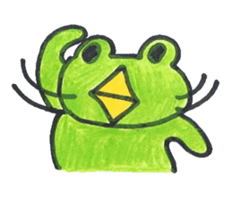 frog place KEROMICHI-AN  tells silently sticker #888922