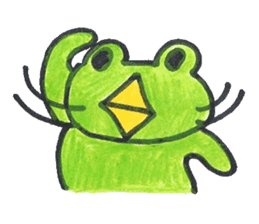 frog place KEROMICHI-AN tells silently sticker #888922