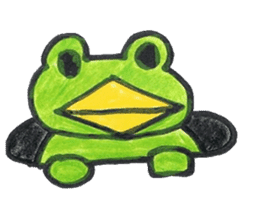 frog place KEROMICHI-AN  tells silently sticker #888924