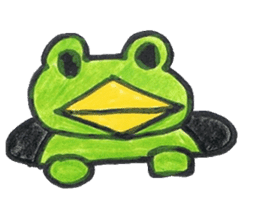 frog place KEROMICHI-AN tells silently sticker #888924