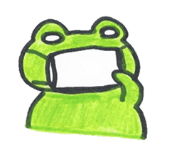frog place KEROMICHI-AN  tells silently sticker #888925