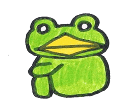 frog place KEROMICHI-AN  tells silently sticker #888926