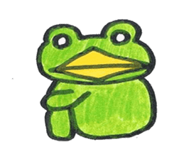 frog place KEROMICHI-AN tells silently sticker #888926