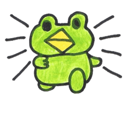 frog place KEROMICHI-AN  tells silently sticker #888927