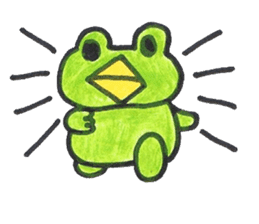 frog place KEROMICHI-AN tells silently sticker #888927