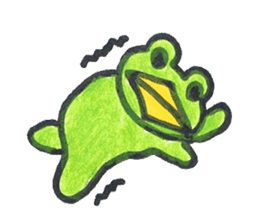 frog place KEROMICHI-AN  tells silently sticker #888928