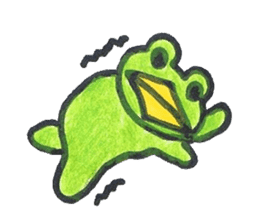 frog place KEROMICHI-AN tells silently sticker #888928