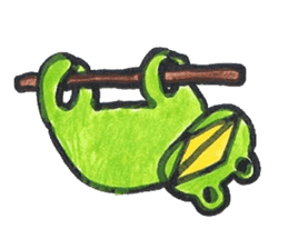 frog place KEROMICHI-AN tells silently sticker #888929