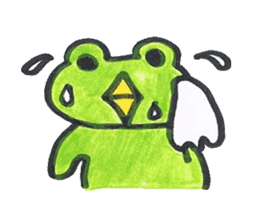 frog place KEROMICHI-AN tells silently sticker #888930