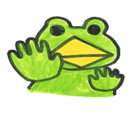 frog place KEROMICHI-AN  tells silently sticker #888932