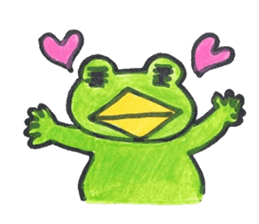 frog place KEROMICHI-AN tells silently sticker #888933