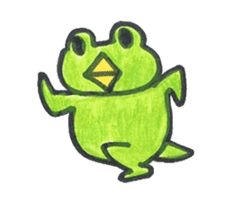 frog place KEROMICHI-AN tells silently sticker #888934