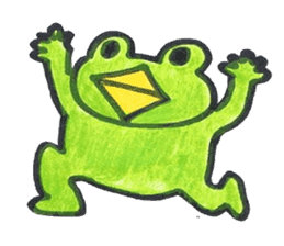 frog place KEROMICHI-AN  tells silently sticker #888935