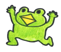 frog place KEROMICHI-AN tells silently sticker #888935