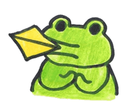frog place KEROMICHI-AN  tells silently sticker #888936