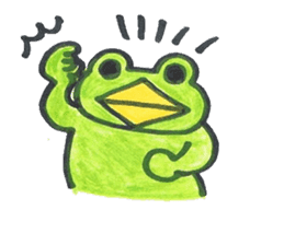 frog place KEROMICHI-AN  tells silently sticker #888937