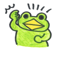 frog place KEROMICHI-AN tells silently sticker #888937