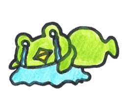 frog place KEROMICHI-AN  tells silently sticker #888938