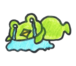 frog place KEROMICHI-AN tells silently sticker #888938
