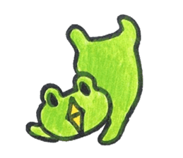 frog place KEROMICHI-AN tells silently sticker #888939