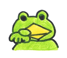 frog place KEROMICHI-AN  tells silently sticker #888941