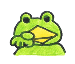 frog place KEROMICHI-AN tells silently sticker #888941