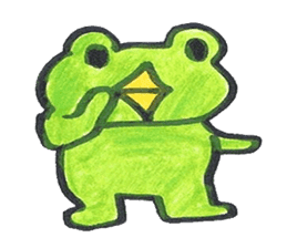 frog place KEROMICHI-AN  tells silently sticker #888942